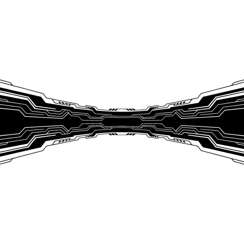 Abstract Tech Backdrop Futuristic Circuitry Perspective. vector