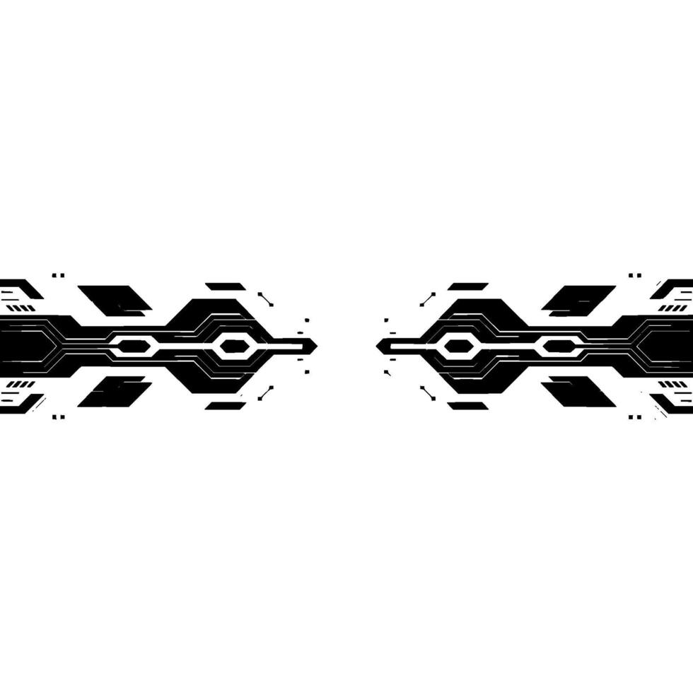 Futuristic Circuit Board Abstract Tech Background. vector