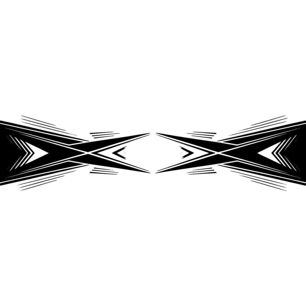 Geometric Abstract Monochromatic, Elegant Element. vector