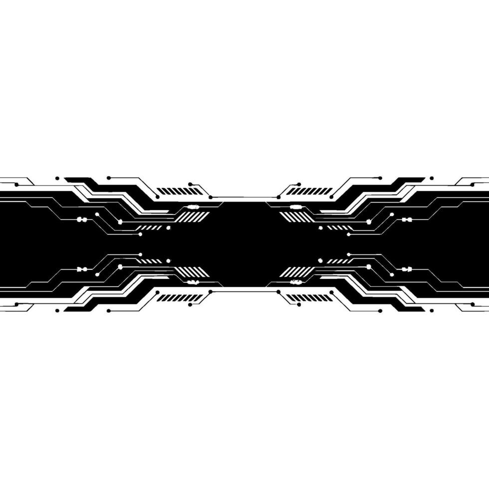 Modern Tech Circuit Board Geometric Layout. vector