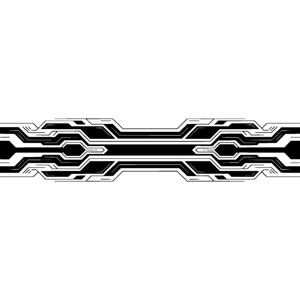 Futuristic Circuitry Tech Background with Line Art. vector