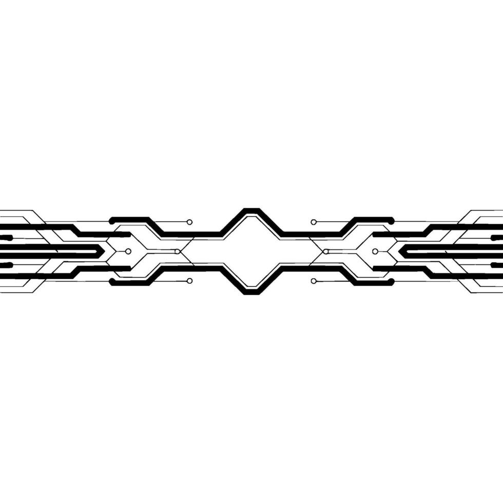 Modern Tech Circuit Board , Abstract Digital Connection, White Space. vector