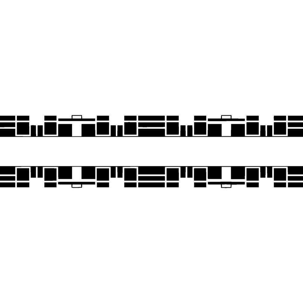 Minimalist Geometric Black and White. vector