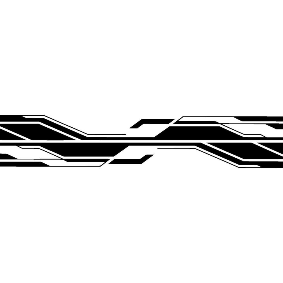 Futuristic Black and White Tech Element Modern Digital. vector