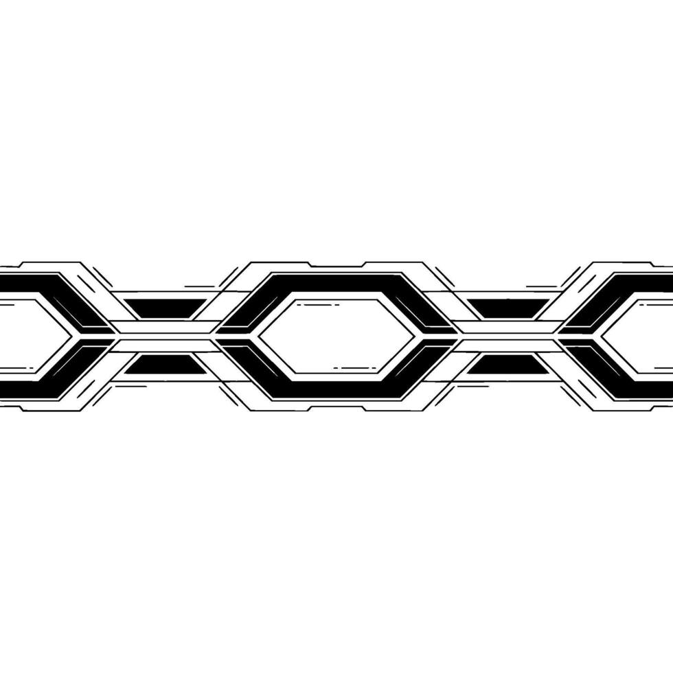 Futuristic Tech Interface Background, Black Lines on White. vector