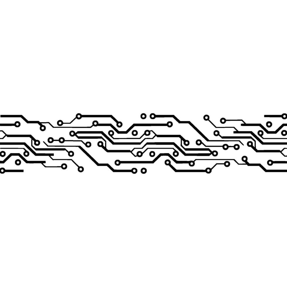 Modern Tech Circuit Board Background with Gradients. vector