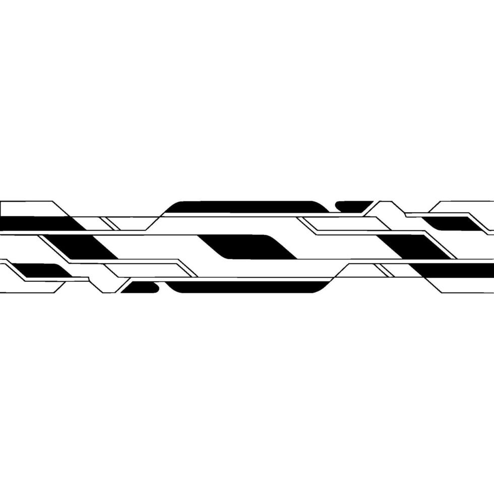 Abstract Tech Lines Background Futuristic on White. vector