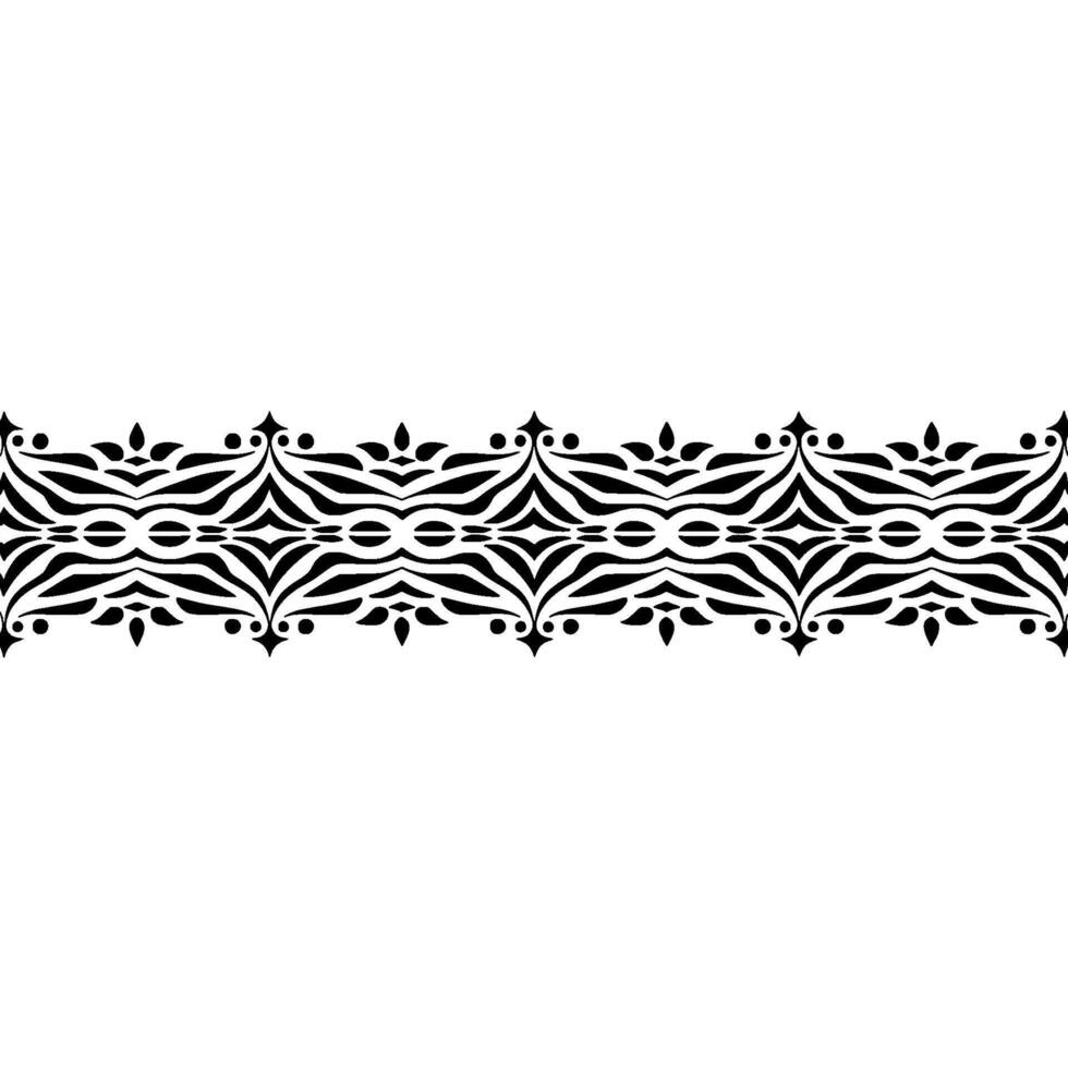 Elegant Black and White Ornamental Border. vector