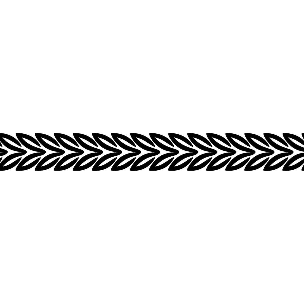 Minimalist Leaf Pattern Border on Textured Background. vector