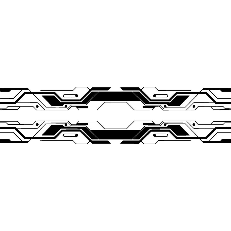 Abstract Tech Lines Background, Futuristic Circuitry. vector