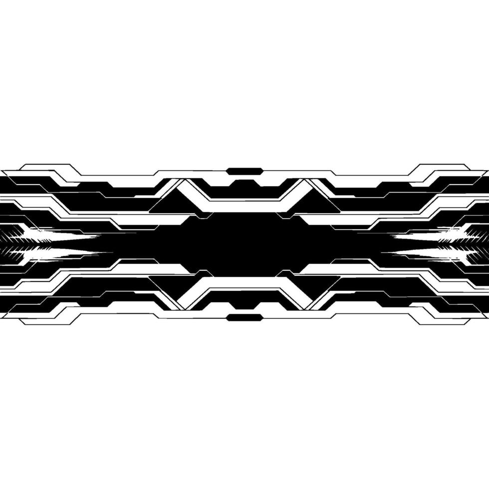 Futuristic Tech Banner with Circuitry and Light Effects. vector