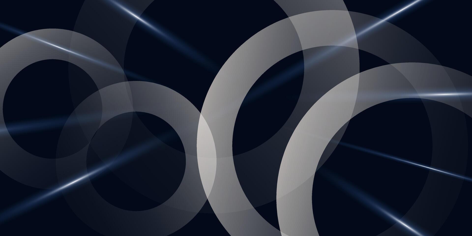 Abstract Circles Cosmic Light Trails. Abstract design element for banner backdrop presentation background vector