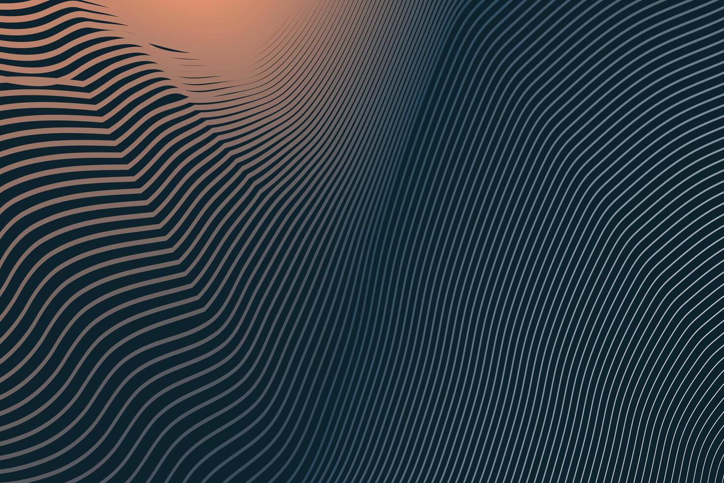 Abstract wavy linear landscape background. Abstract design element for banner backdrop presentation background vector