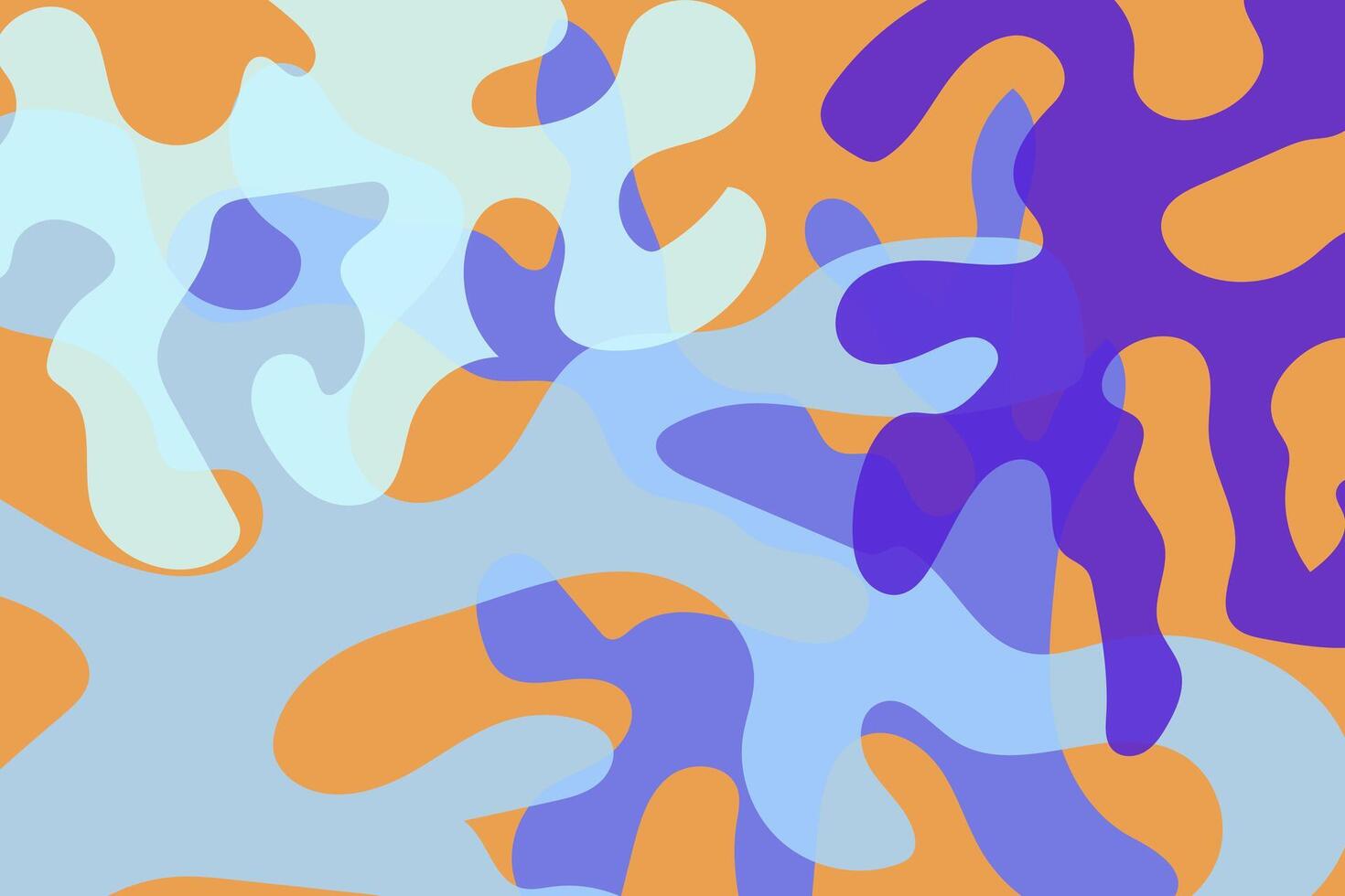 Abstract organic shapes blue hues overlapping. Abstract design element for banner backdrop presentation background vector