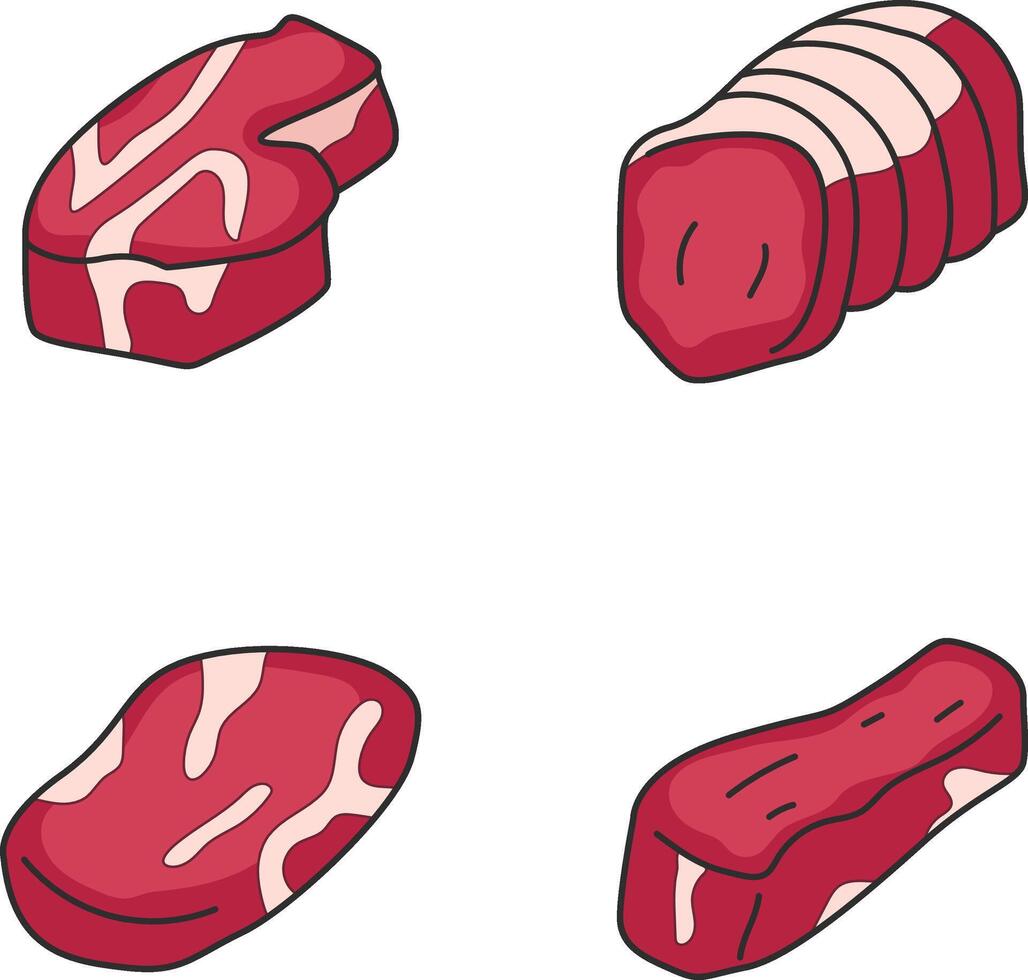 fresh meat illustration vector