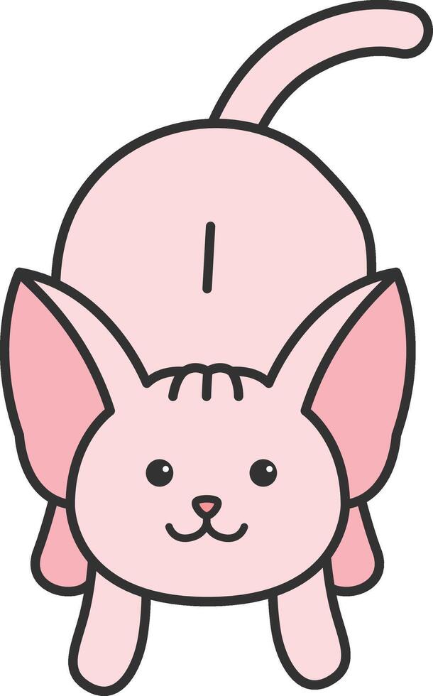 sphynx cat illustration vector