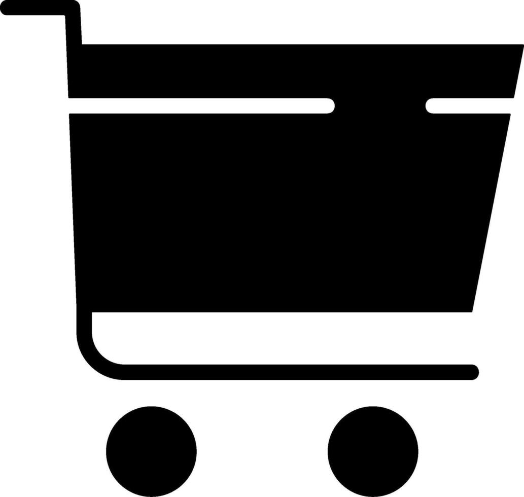 Shopping Cart Black element Design vector