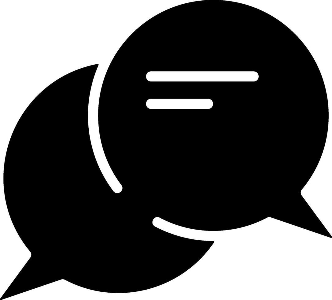 Chat Bubble Black element Design vector