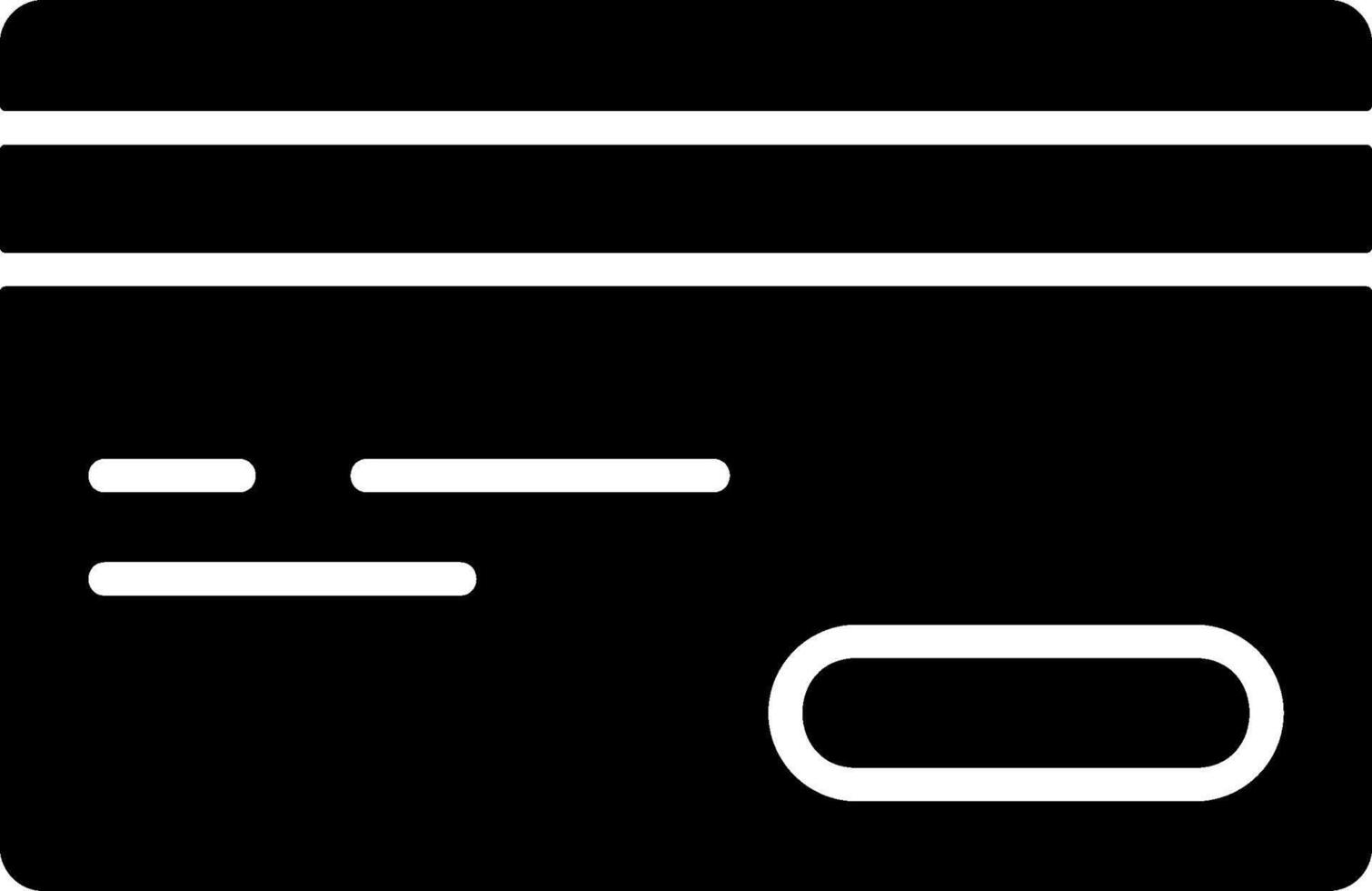 Credit Card Black Eps Icon vector