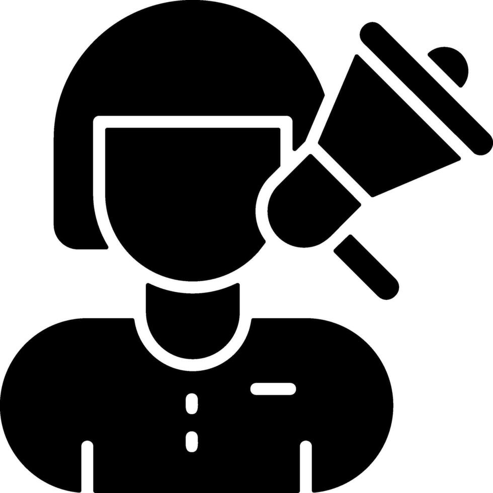 Brand Awareness Solid EPS Icon vector