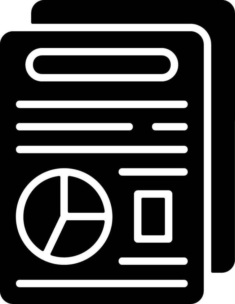 SEO Reporting Solid EPS Icon vector
