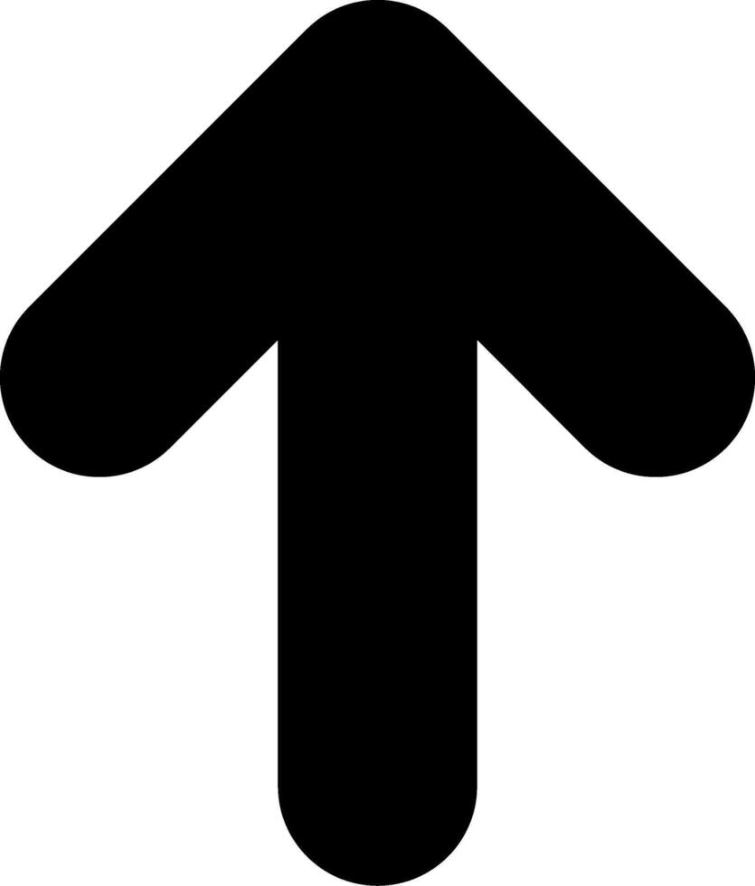 Arrow Up Solid EPS Icon vector