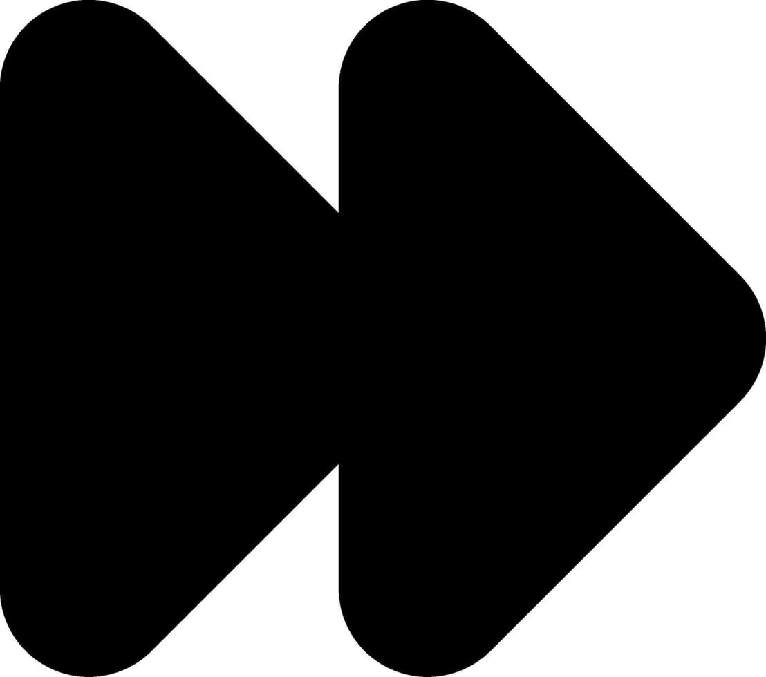 Double Arrow Right Solid EPS Icon vector