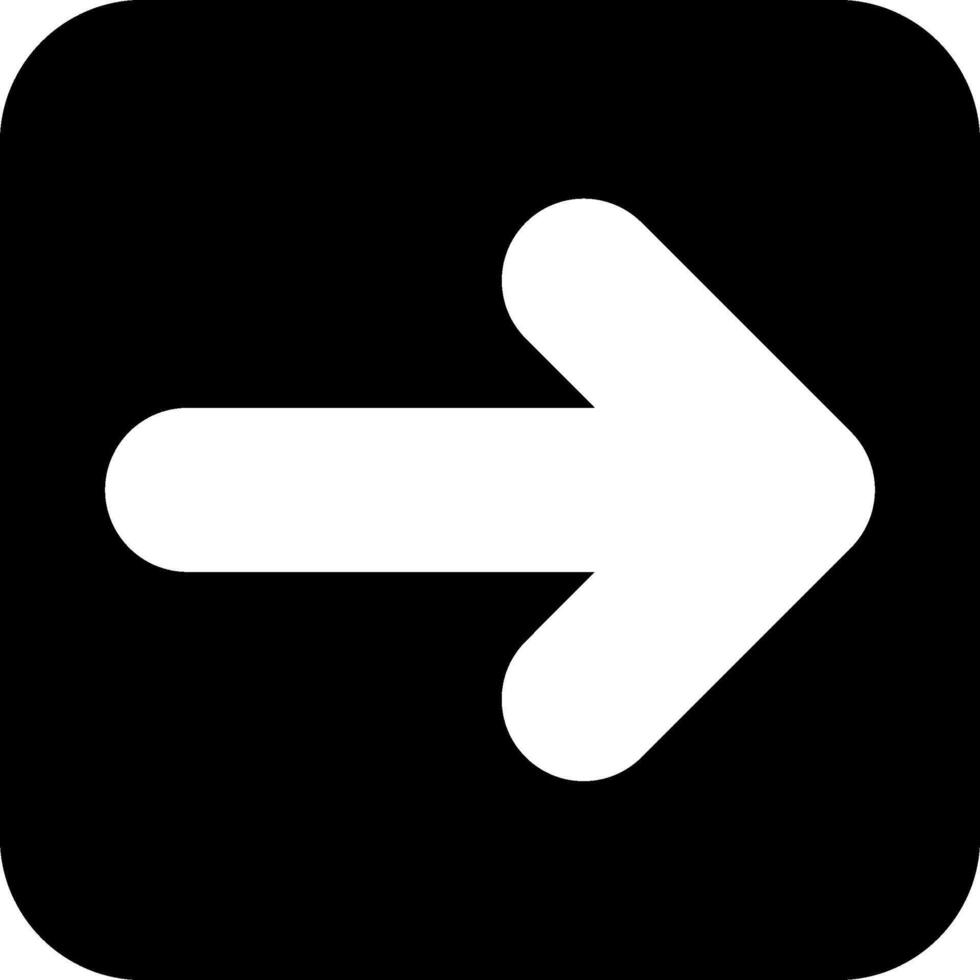 Arrow Square Right Solid EPS Icon vector