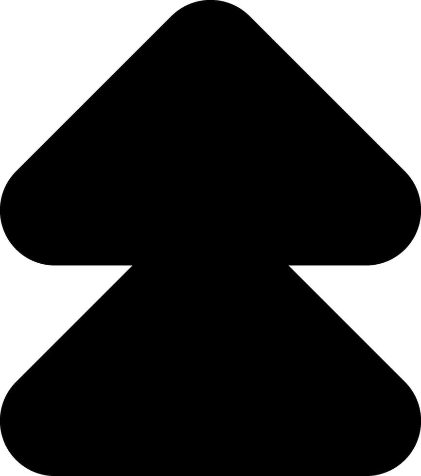 Double Arrow Up Solid EPS Icon vector