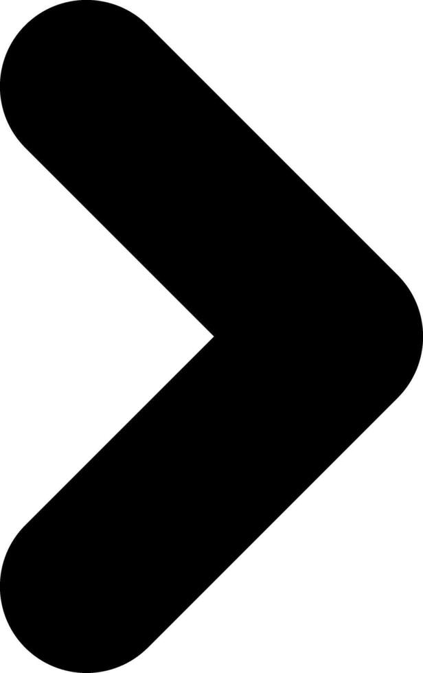 Chevron Right Solid EPS Icon vector