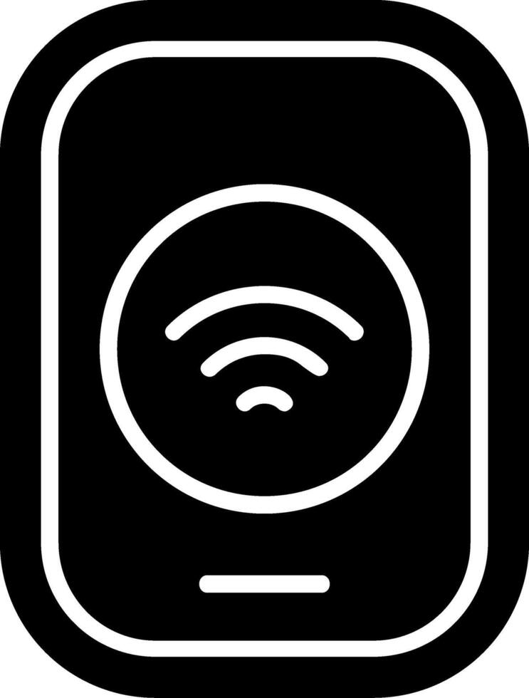 Smart Light Switch Solid EPS Icon vector