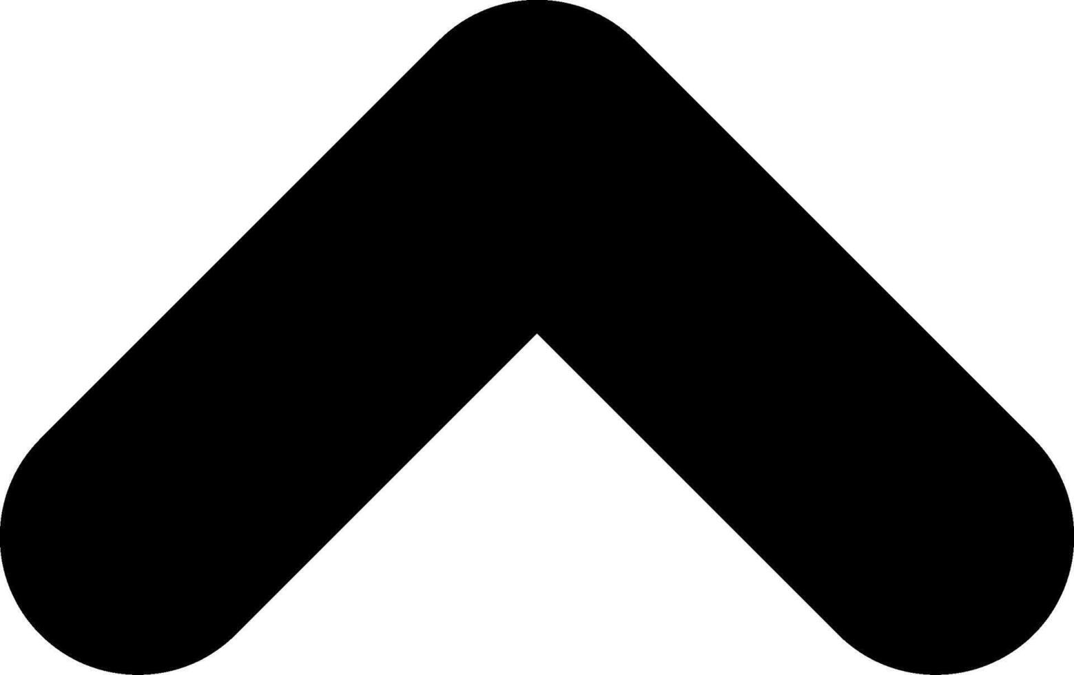 Chevron Up Solid EPS Icon vector