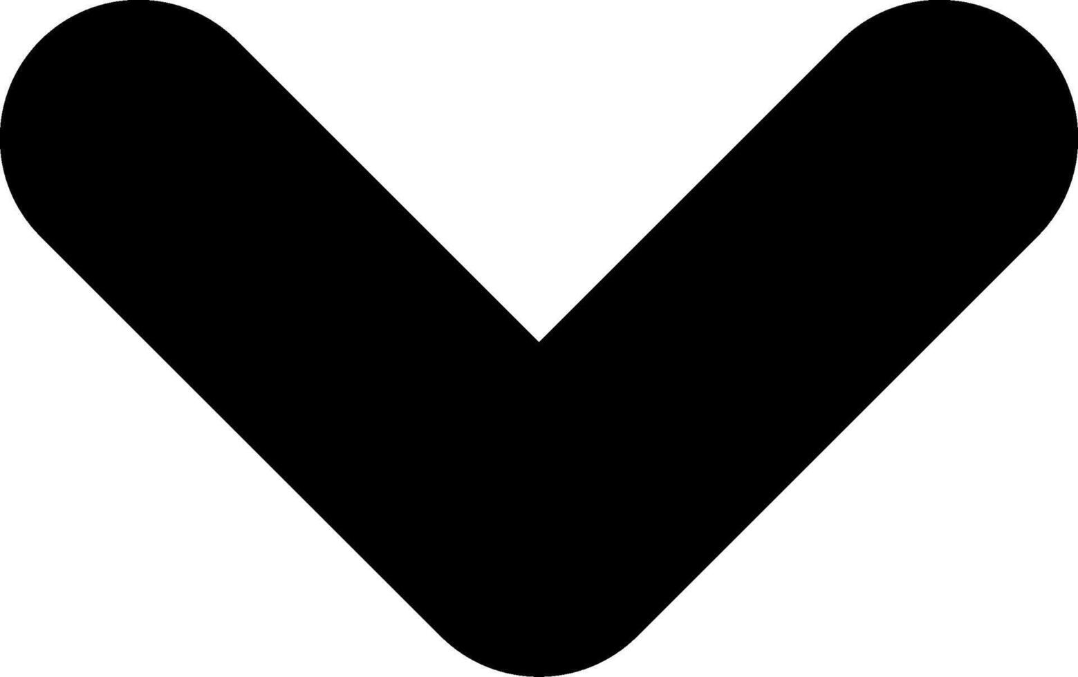 Chevron Down Solid EPS Icon vector
