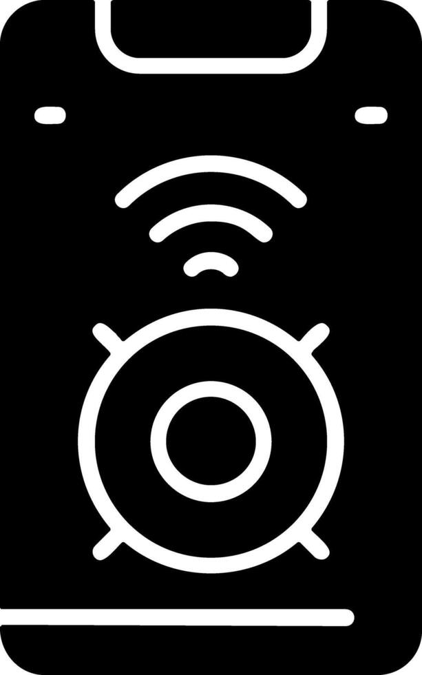 Smart Speaker Black EPS Icon Design vector