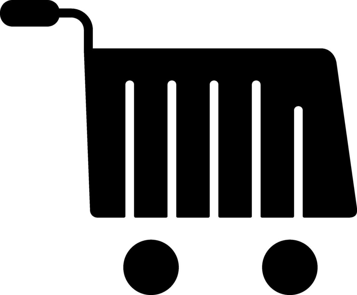 Trolley Solid EPS Icon vector