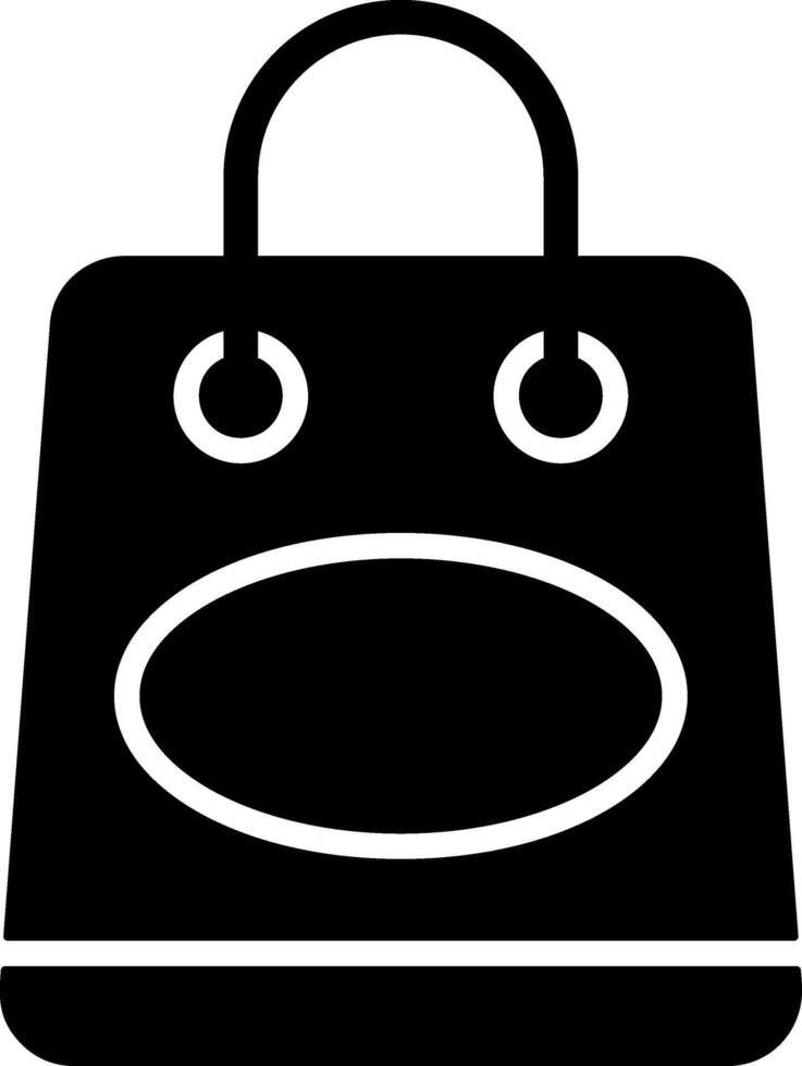 Shopping Bag Solid EPS Icon vector