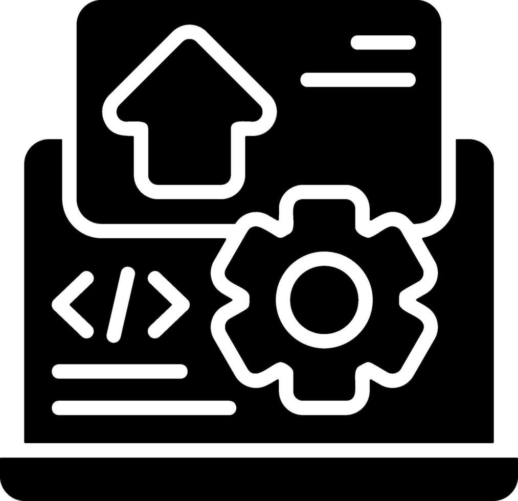 Frontend Development Solid EPS Icon vector