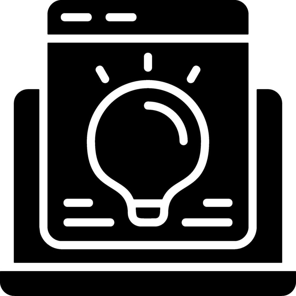 Innovation Solid EPS Icon vector