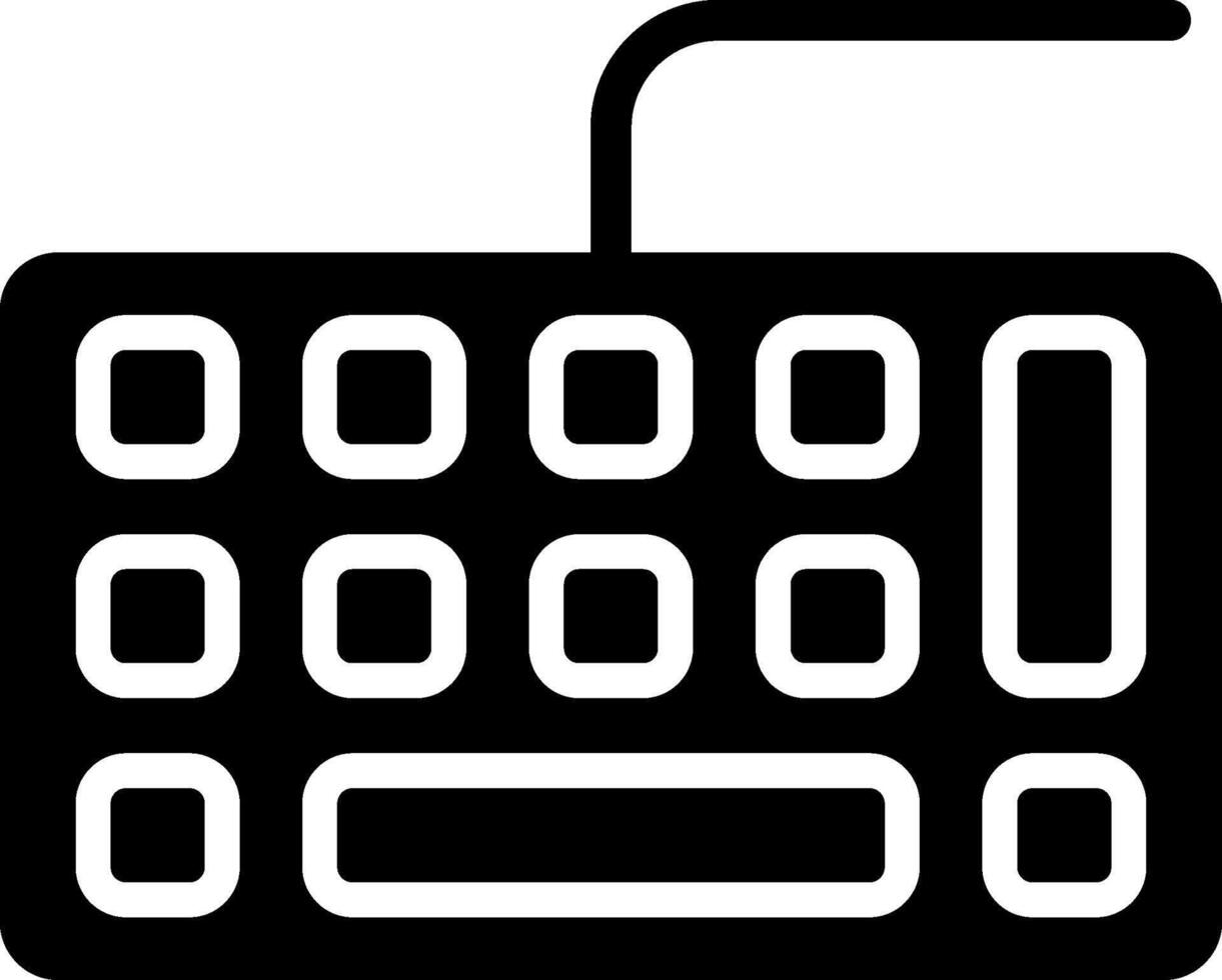 Keyboard Solid EPS Icon vector