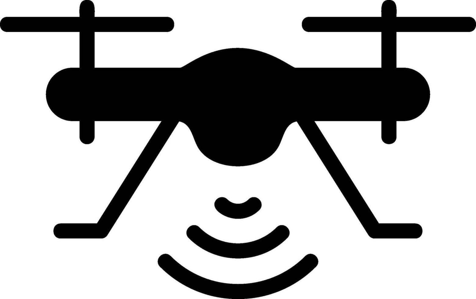 Drone Solid EPS Icon vector