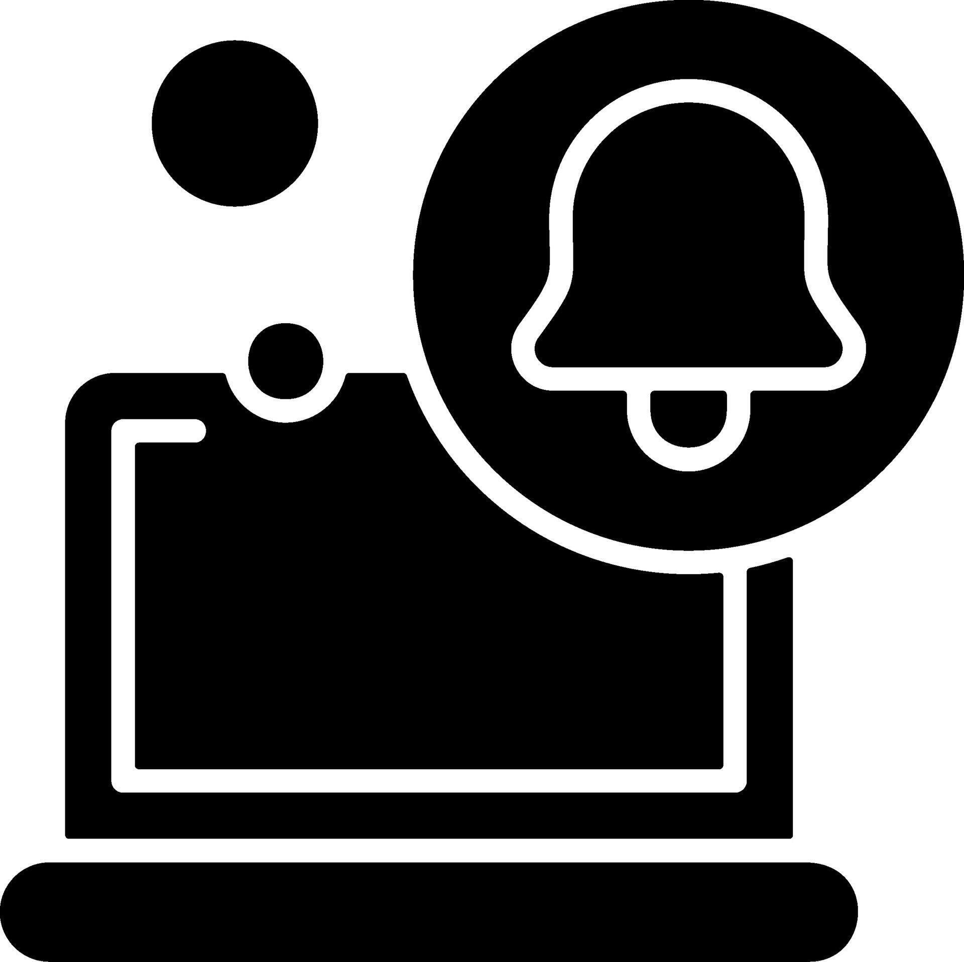 Notification Solid EPS Icon 66392978 Vector Art at Vecteezy