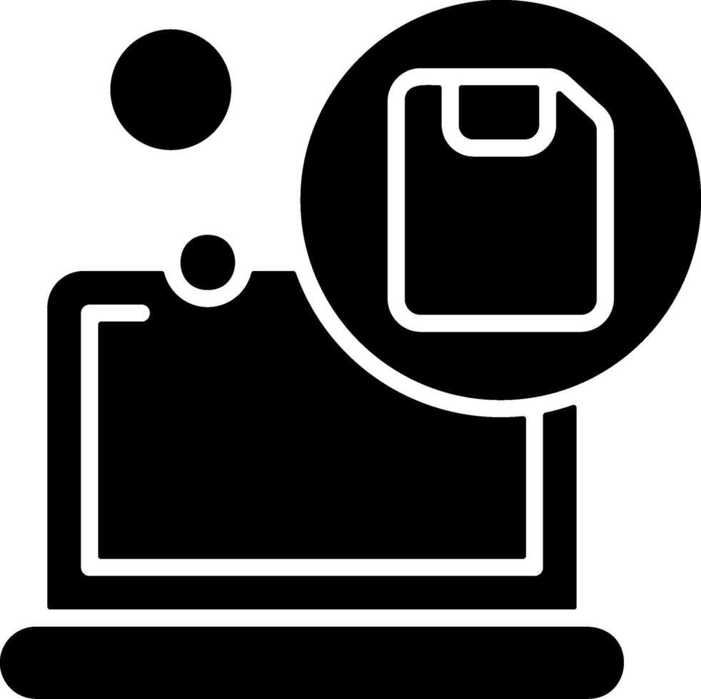 Save Solid EPS Icon vector