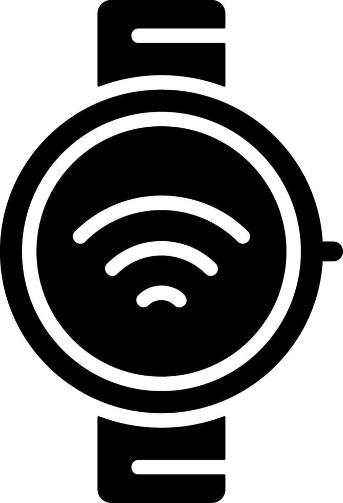Smartwatch Solid EPS Icon vector