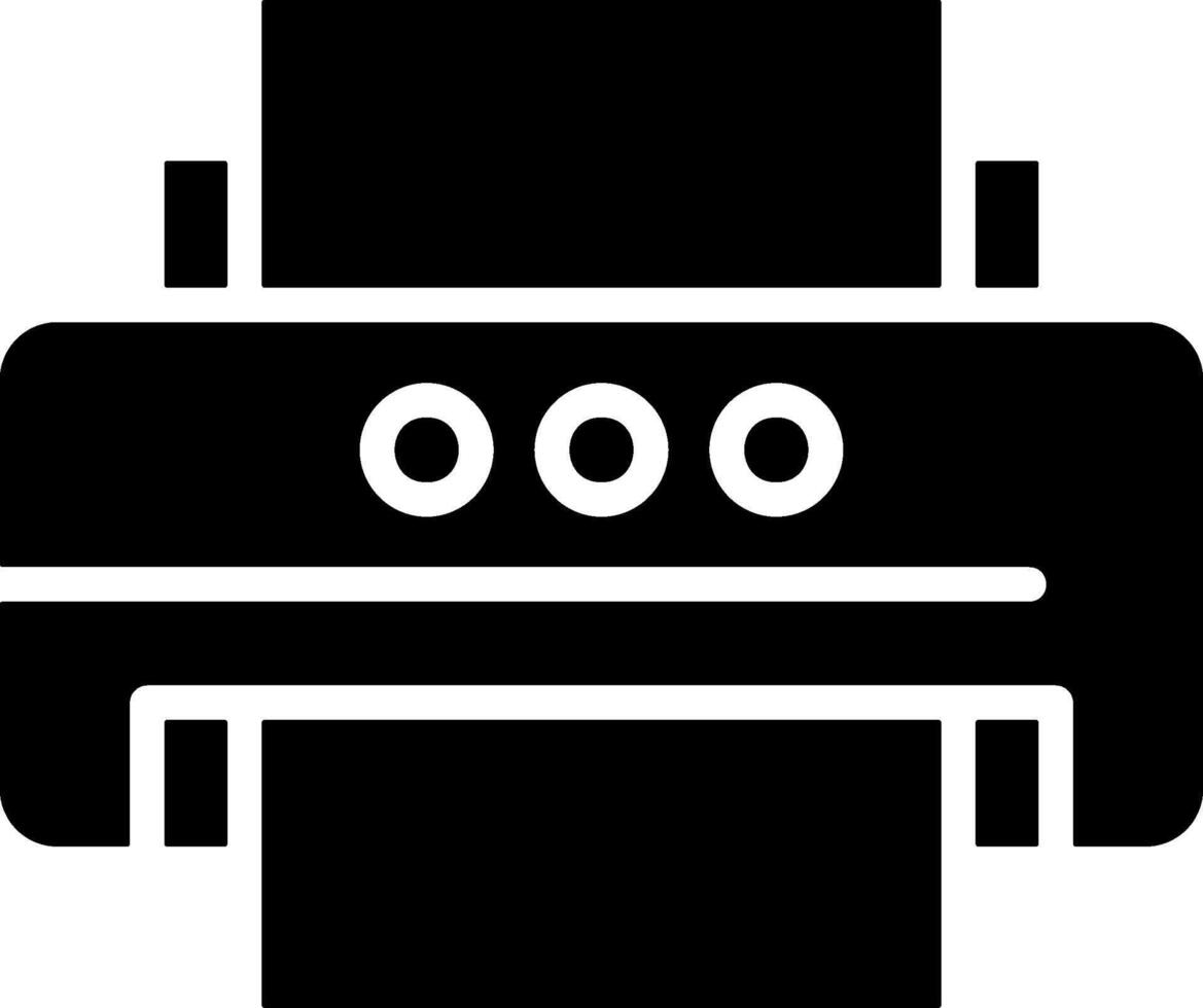 Printer Solid EPS Icon vector