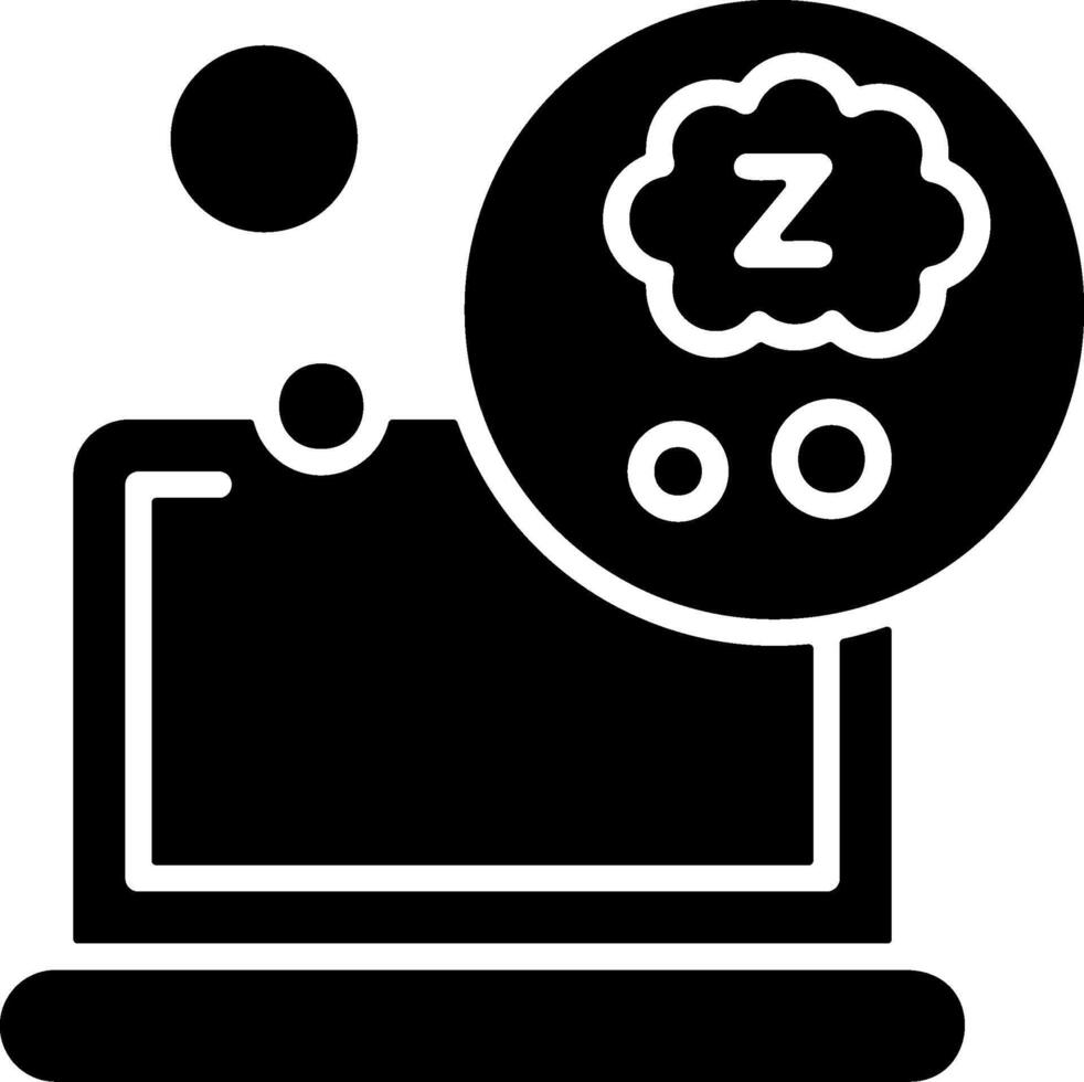 Sleep Solid EPS Icon vector
