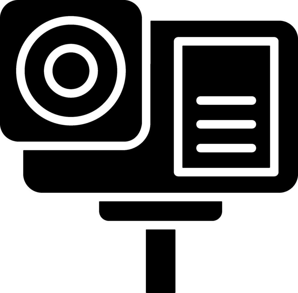 Action Camera Solid EPS Icon vector