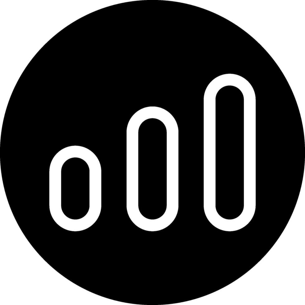 Cellular Solid Style Icon vector