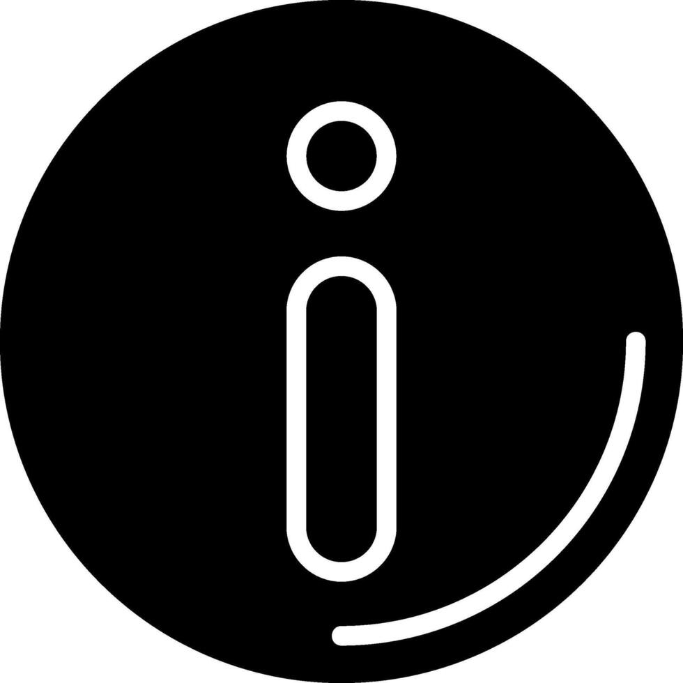 Info Sign Solid Style Icon vector