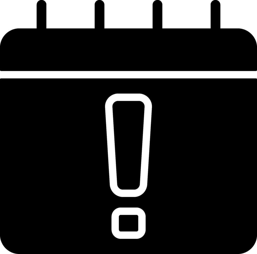 Black Style Calendar Graphic Icon vector