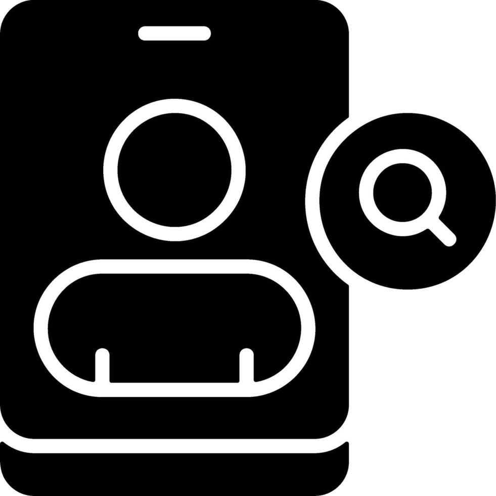 Search Contact Graphic Icon vector